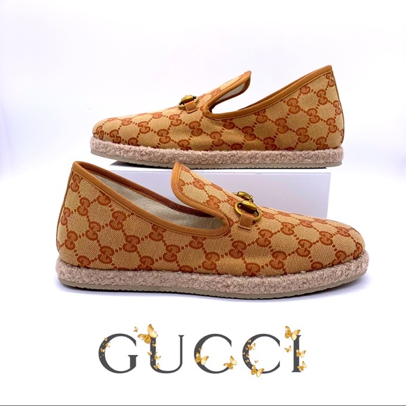 GUCCI Women’s GG Canvas Beige Espadrilles 609424 - Picture 14 of 14